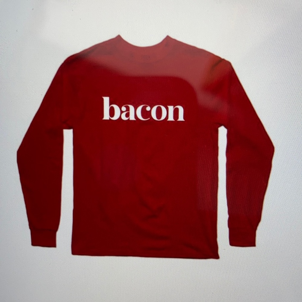 Delish Bacon shirt NWT